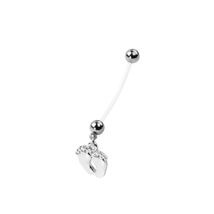 Navlepiercing til gravide med blanke fødder Piercinger - Danmark