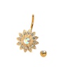 Navlepiercing med stor blomst Piercing - Danmark