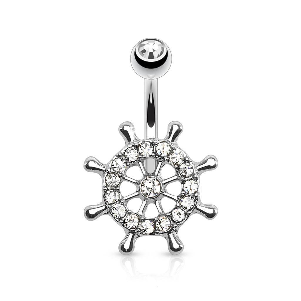 Navlepiercing med skibsrat Piercing - Danmark