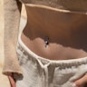 Navlering af titanium med vedhæng af bezel-satte sten Piercing - Danmark