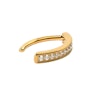 Belly clicker af titanium med sten Piercing - Danmark