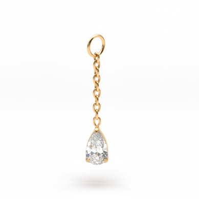 Vedhæng med dråbeformet sten