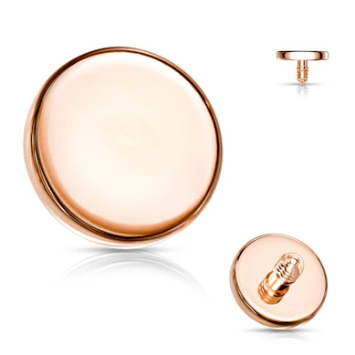 Rund dermal disk i flere farver.