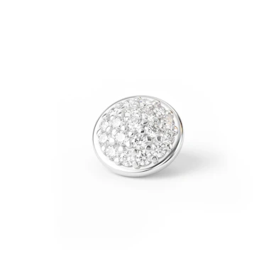 Dermal af 14 karat guld med stenbesat kuppel
