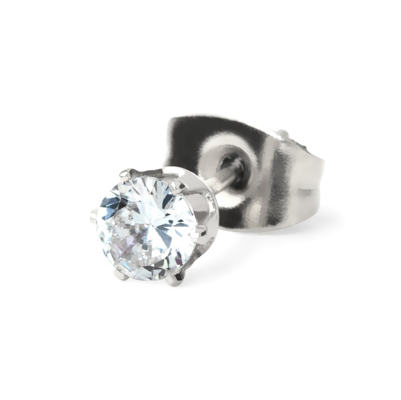 Ørestik med klar sten Piercinger - Danmark