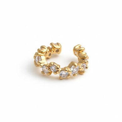Earcuff med asymmetriske sten