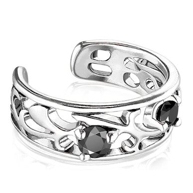 Earcuff med forgrenet filigran-design