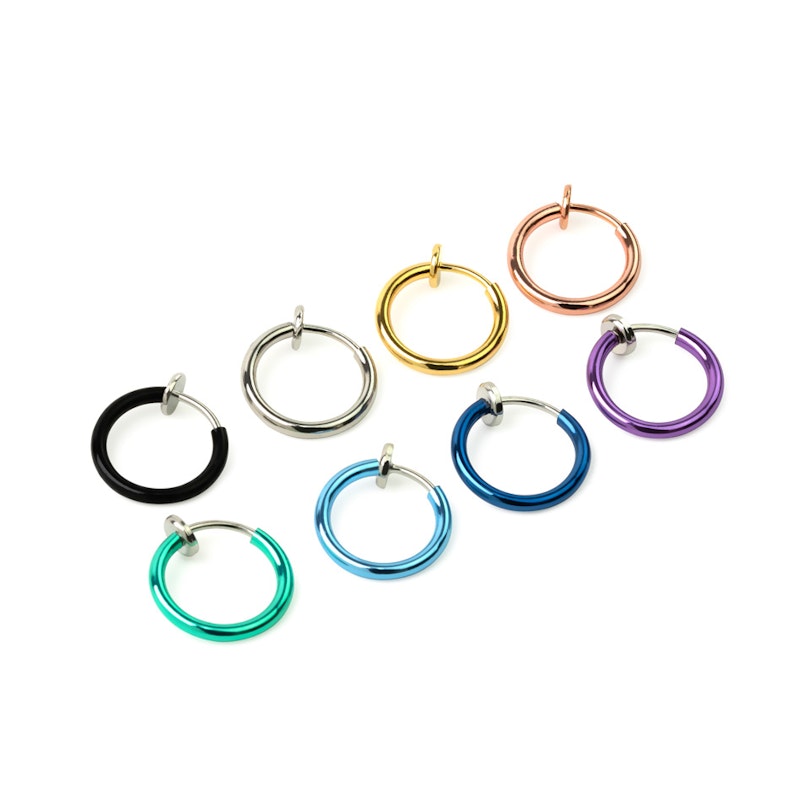 Pakke med 8 fake ringe Kropssmykker - Danmark