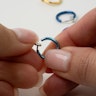 Pakke med 8 fake ringe Piercingsmykker - Danmark
