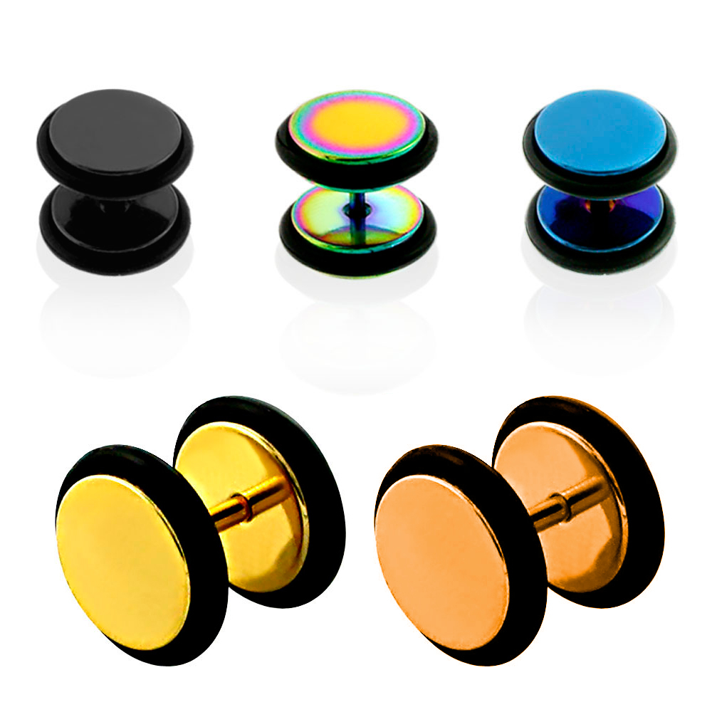 Fake plug i valgfri størrelse Kropssmykker - Danmark