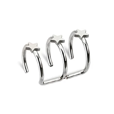 Fake ørepiercing med stjerner