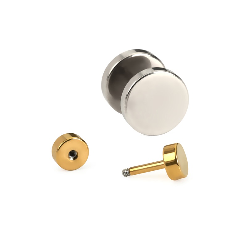 Fake plug af kirurgisk stål Piercing - Danmark