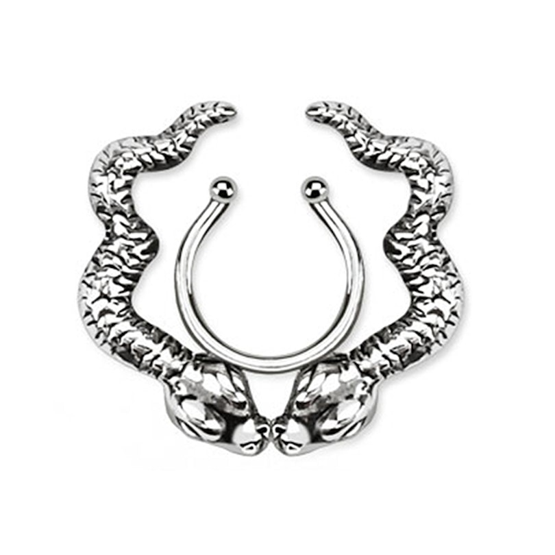 Fake brystpiercing med slanger Piercinger - Danmark