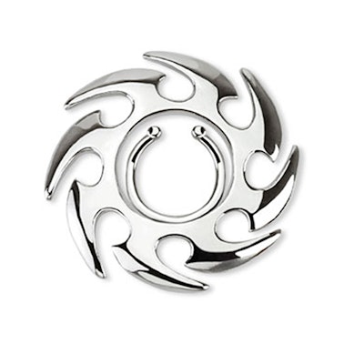 Fake brystpiercing med tribalsol