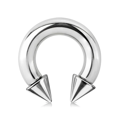 Stor hestesko med spikes i kirurgisk stål