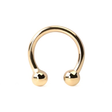 Hestesko af 14 karat guld