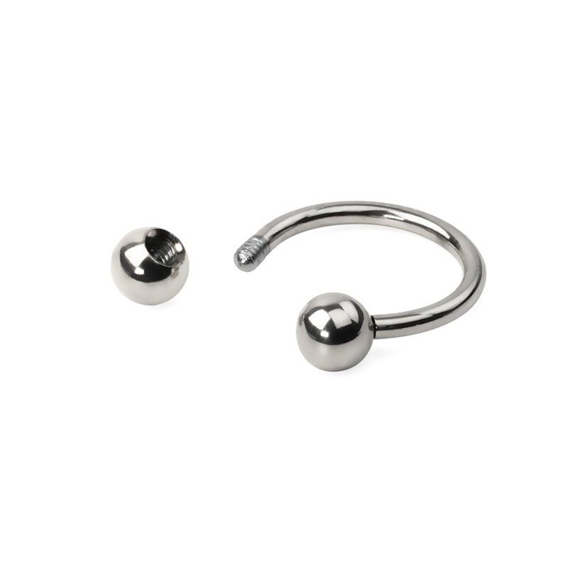 Hestesko af titanium Piercingsmykker - Danmark