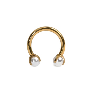 Titaniumhestesko med perler