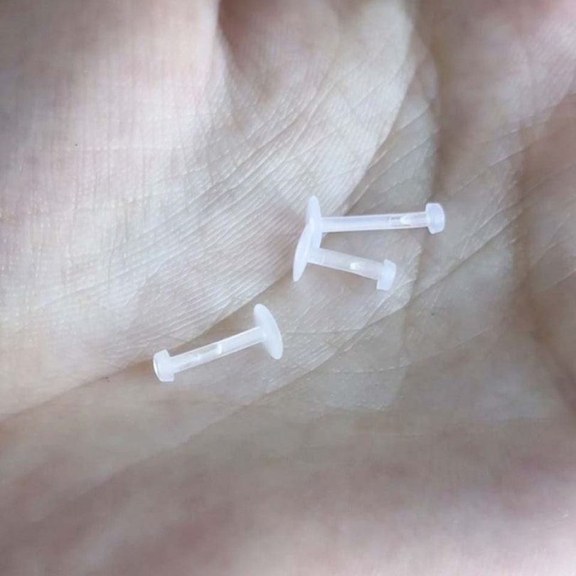 Push in labret piercingskjuler Kropssmykker - Danmark