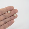 Labret med stenbesat lotusblomst og indvendigt gevind Piercinger - Danmark