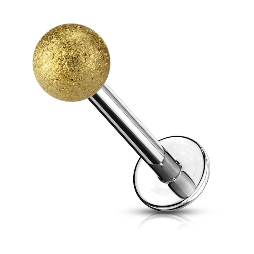 Labret med diamantlook. Piercingsmykker - Danmark