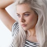 14 karat massiv guld labret med bioplast stav Piercinger - Danmark