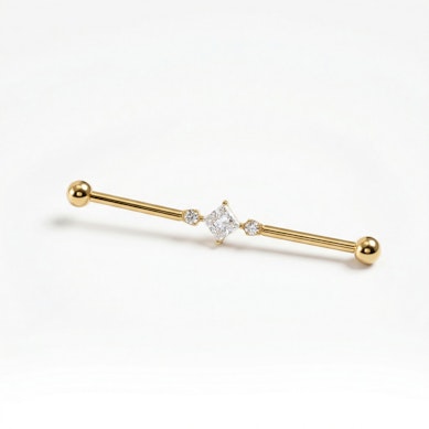 Industrial-stav af titanium med kvadratisk midtersten