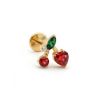 Kirsebærlabret med farverige sten