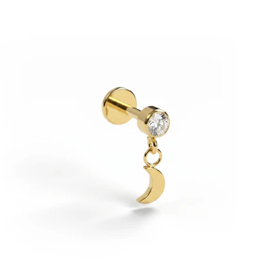 Titaniumlabret med månevedhæng