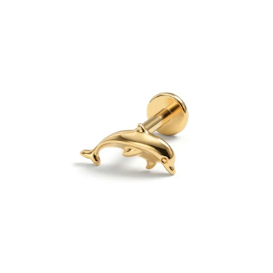Titaniumlabret med delfin