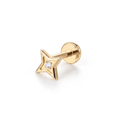 Titaniumlabret med geometrisk stjerne