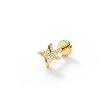 Titaniumlabret med geometrisk stjerne