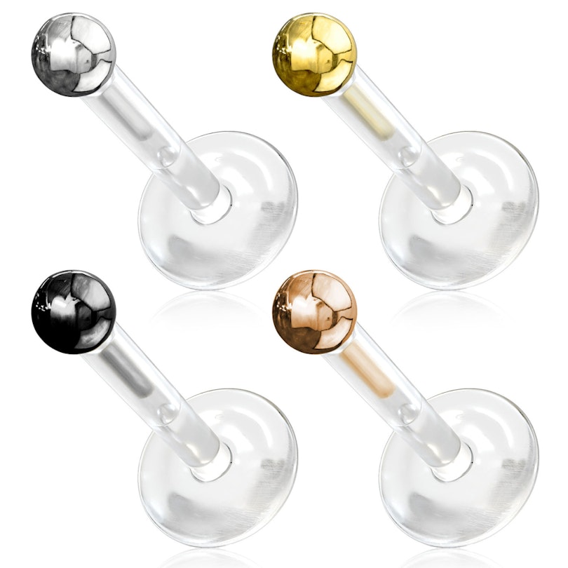 Labret af ptfe-Rosaguld Kropssmykker - Danmark