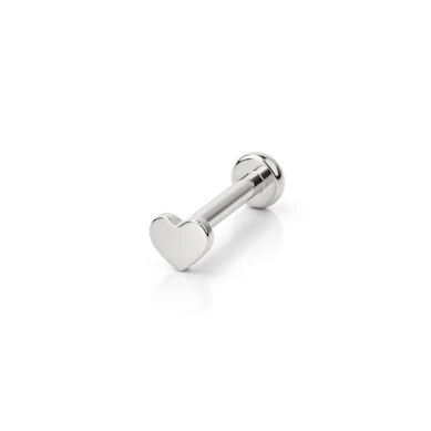 Labret af titanium med indvendigt gevind og forskellige designs