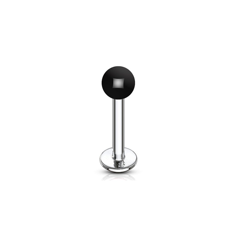 Labret stud med solid farve Piercing - Danmark
