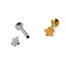 Labret med stjernedesign Piercing - Danmark