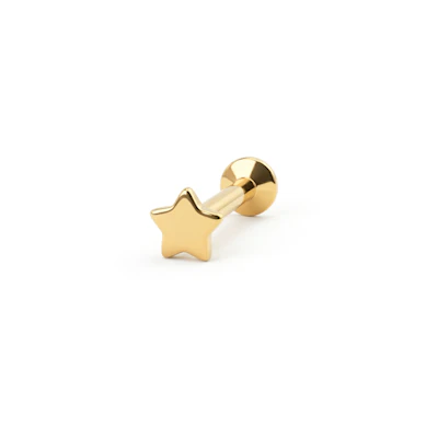 Labret med stjernedesign