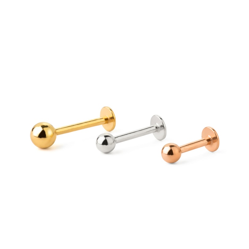 Labret i flere farver Kropspiercing - Danmark