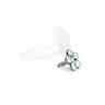 Labret med blomst Piercinger - Danmark
