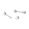 Nipple-stav af titanium med perler Piercing - Danmark