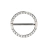 Nipple clicker af titanium med pavé-sten Piercinger - Danmark