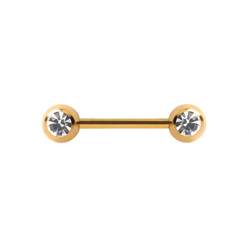 Brystpiercing med sten Piercinger - Danmark