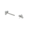 Push-in nipplepiercing med sten i forskellige farver Piercinger - Danmark