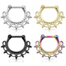 Septumpiercing af kirurgisk stål med ornamentisk design Piercing - Danmark
