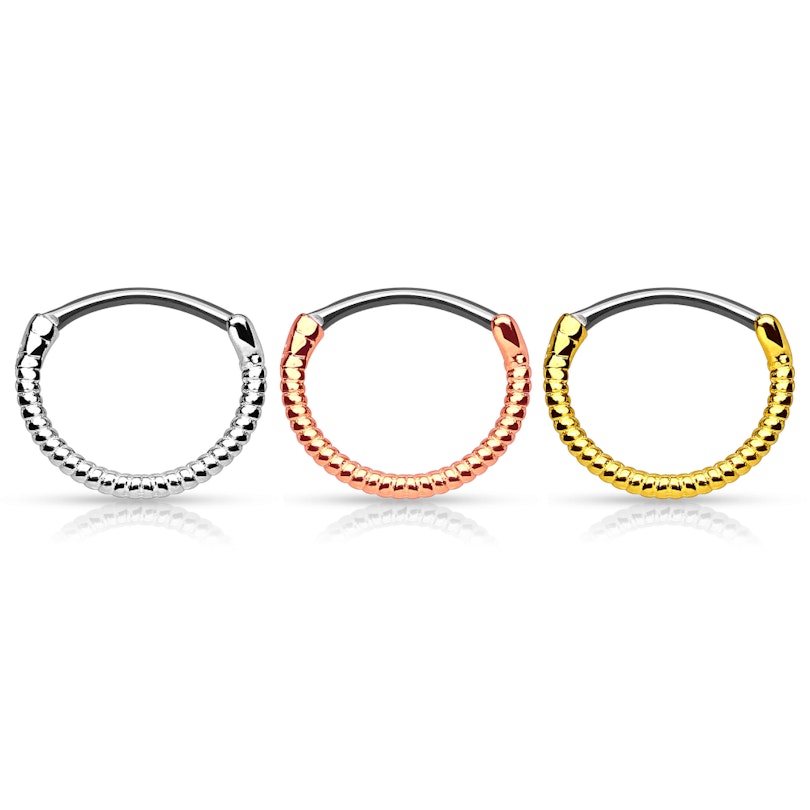 Septumpiercing med snoet tråd Kropspiercing - Danmark