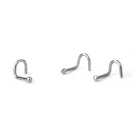 Næseskrue af titanium i flere designs