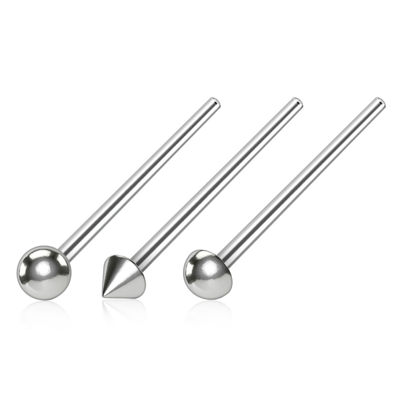 Fish tail næsepiercing med valgfrit design Kropssmykker - Danmark