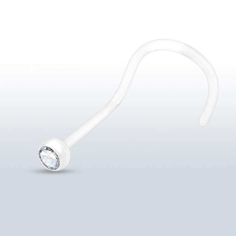 Næseskrue af ptfe i flere farver Piercing - Danmark