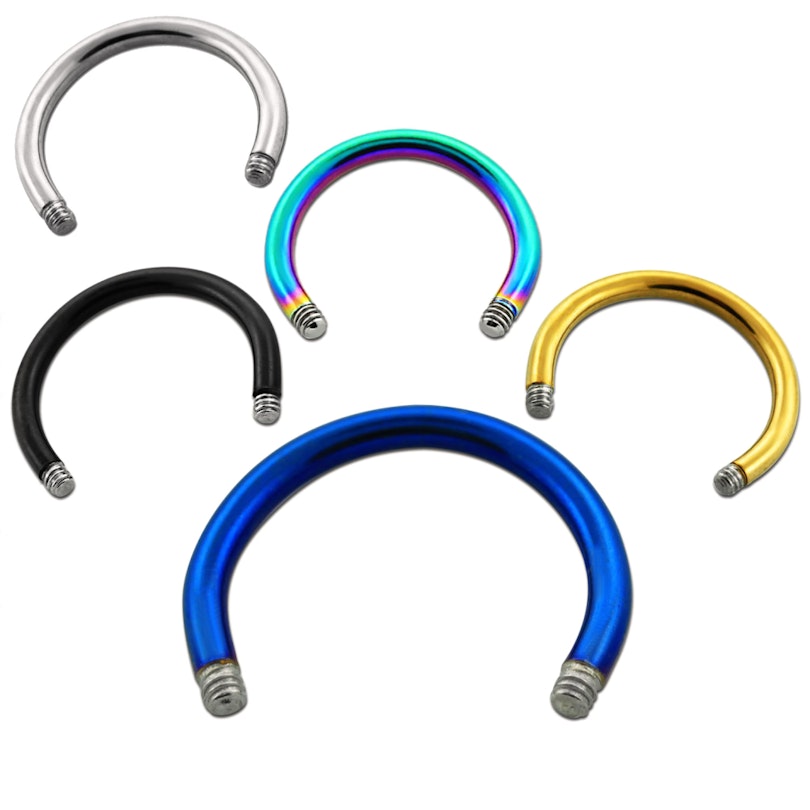 Løs hestesko i flere størrelser Piercing - Danmark