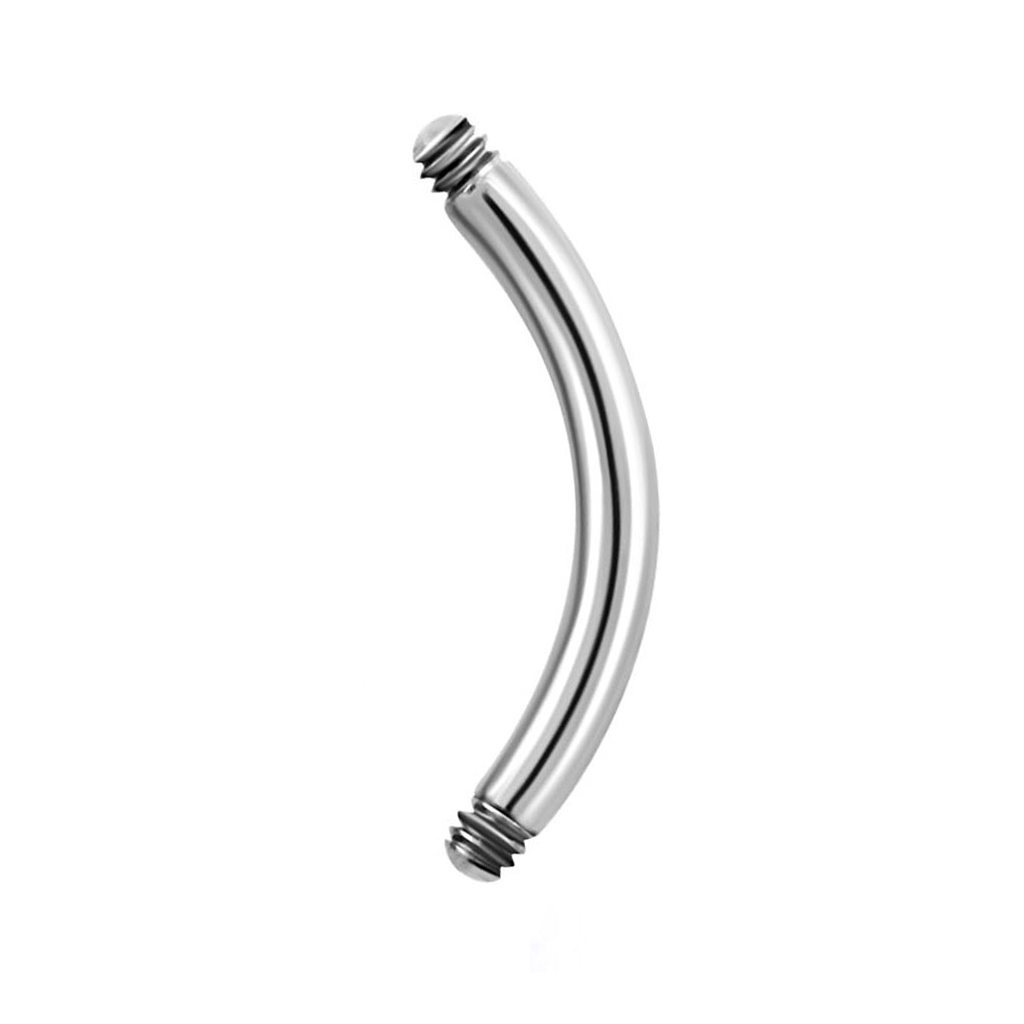 Løs buet stav - vælg selv størrelsen Piercinger - Danmark